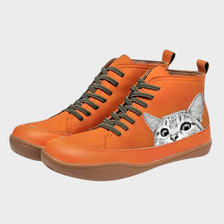 Kitty - Kožené topánky pre fanúšikov mačiek