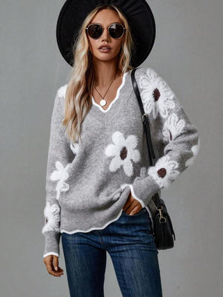 Belinha - Elegantná Kvetinová Sweater