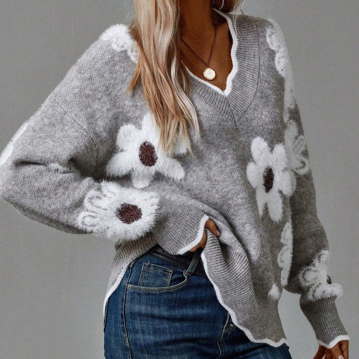 Belinha - Elegantná Kvetinová Sweater