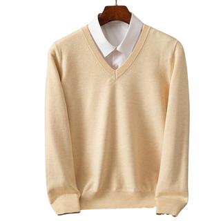 Pánsky V-Neck Pulóver