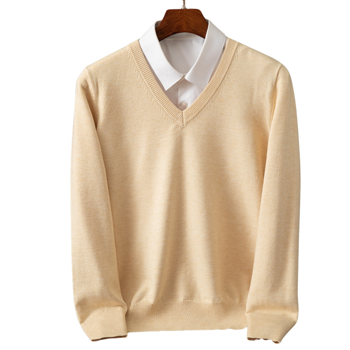 Pánsky V-Neck Pulóver