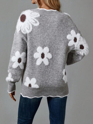 Belinha - Elegantná Kvetinová Sweater