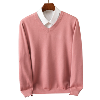 Pánsky V-Neck Pulóver