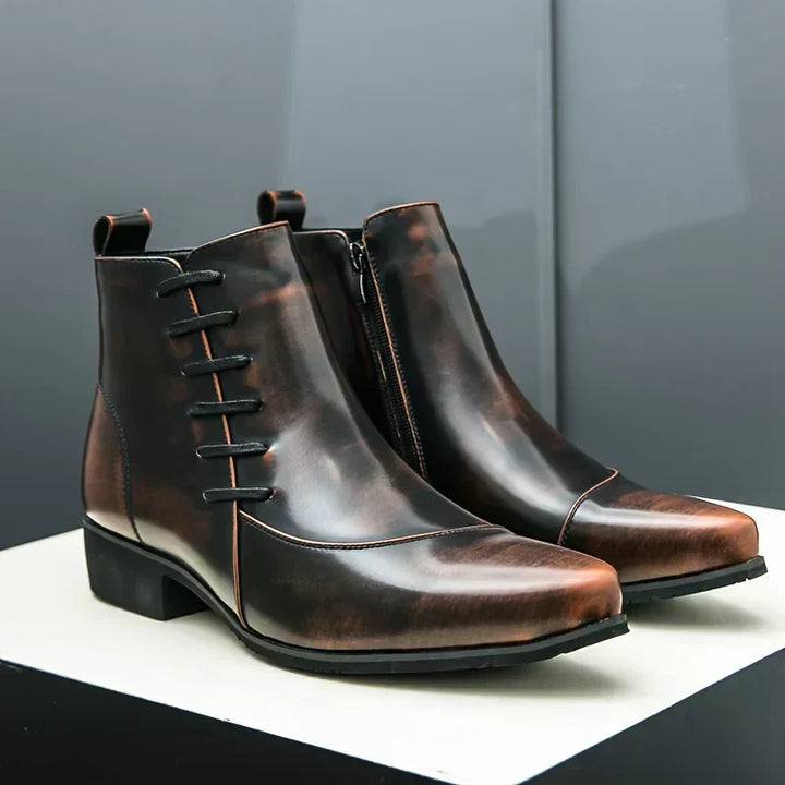 Lourenço - Elegantné Kožené Ankle Boots