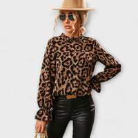 Queila - Blúzka s Leopardím Vzorom