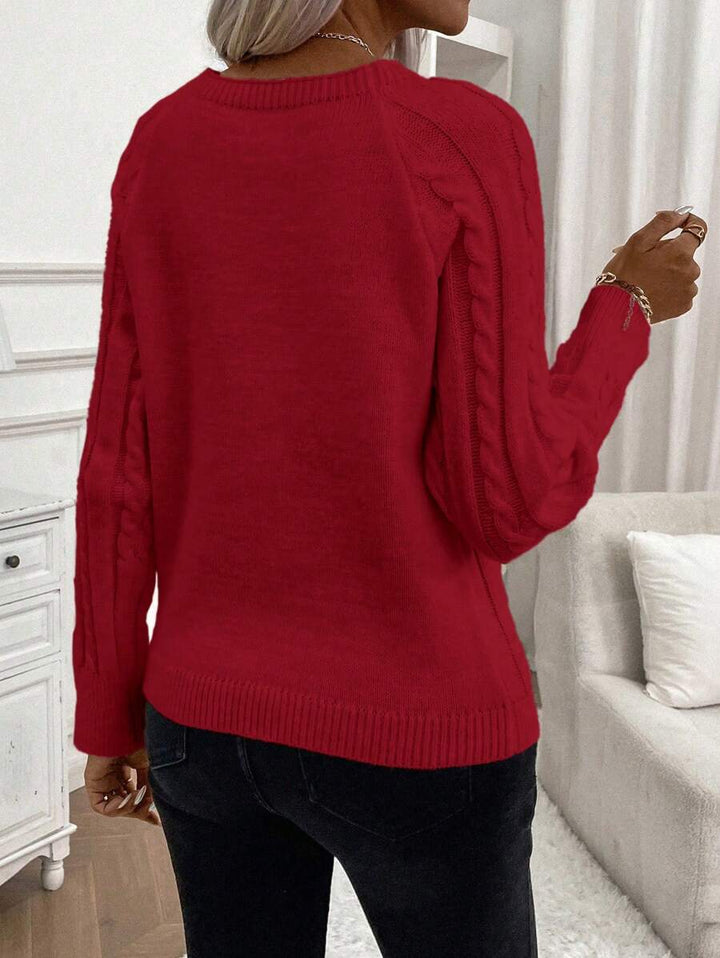 Brigitta – Pletený sveter s gombíkmi