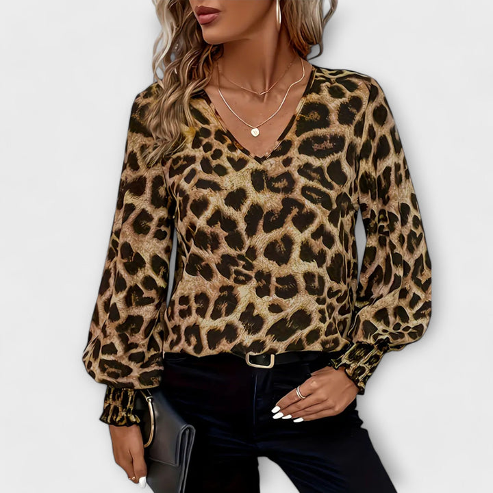 Hertha – Trendy blúzka s leopardím motívom