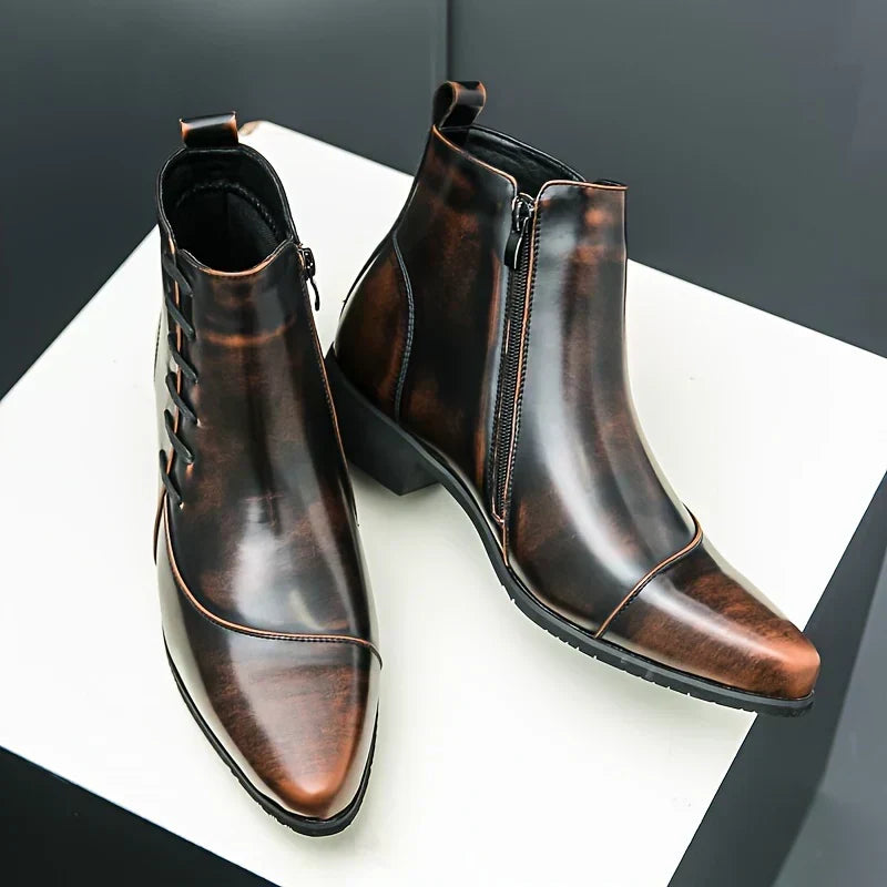 Lourenço - Elegantné Kožené Ankle Boots