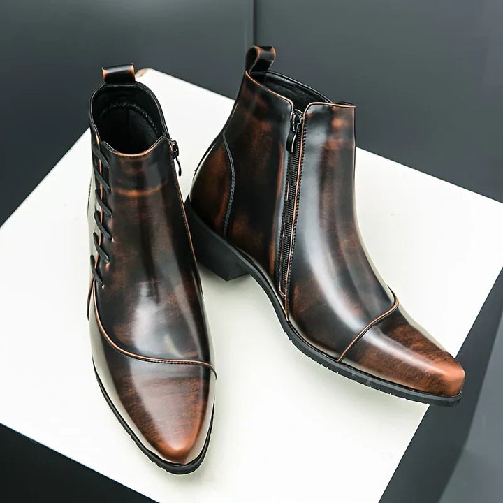 Lourenço - Elegantné Kožené Ankle Boots
