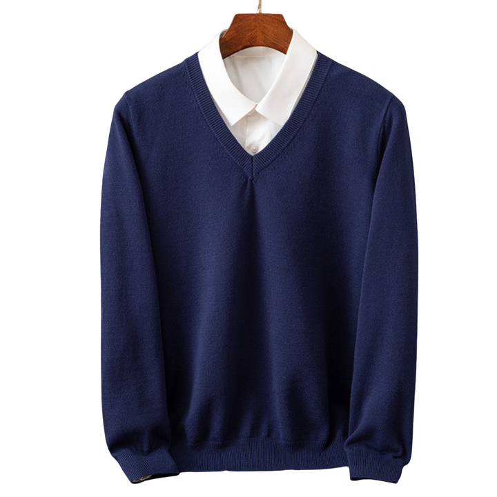 Pánsky V-Neck Pulóver