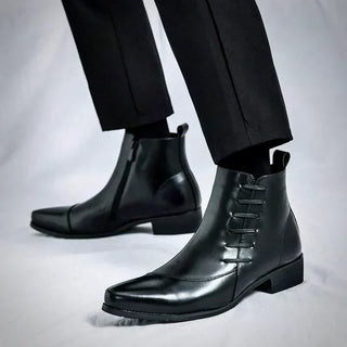 Lourenço - Elegantné Kožené Ankle Boots