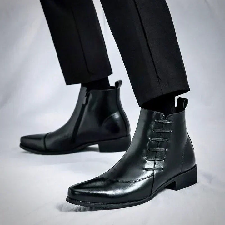 Lourenço - Elegantné Kožené Ankle Boots