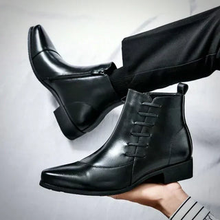 Lourenço - Elegantné Kožené Ankle Boots