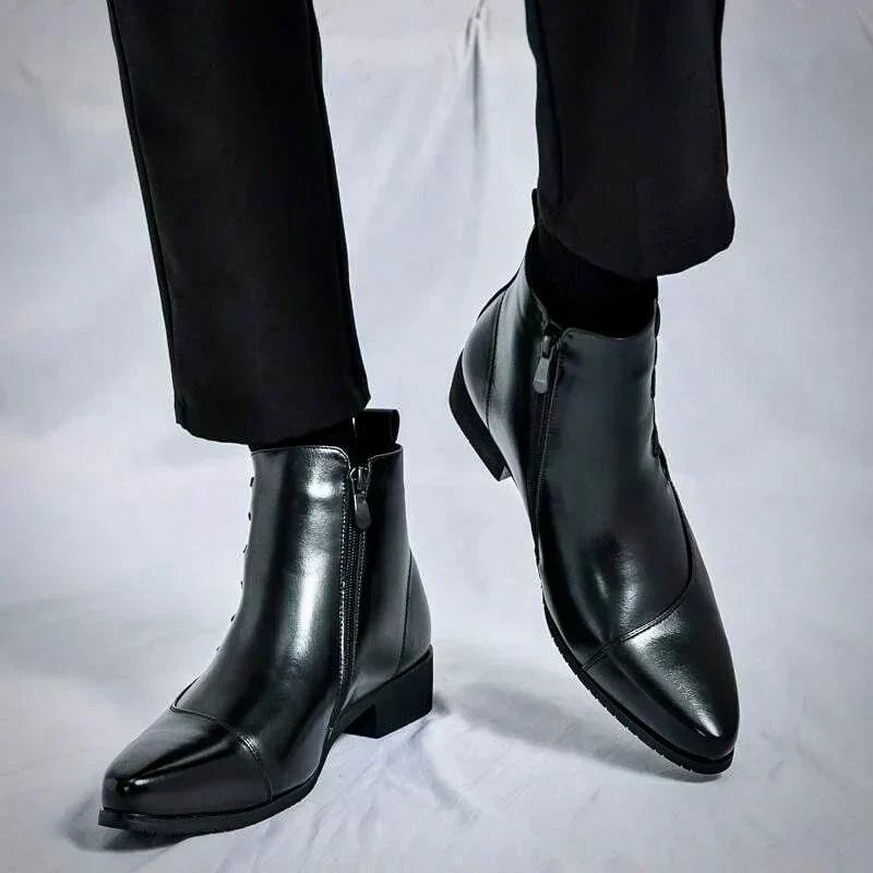 Lourenço - Elegantné Kožené Ankle Boots
