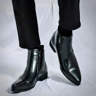 Lourenço - Elegantné Kožené Ankle Boots