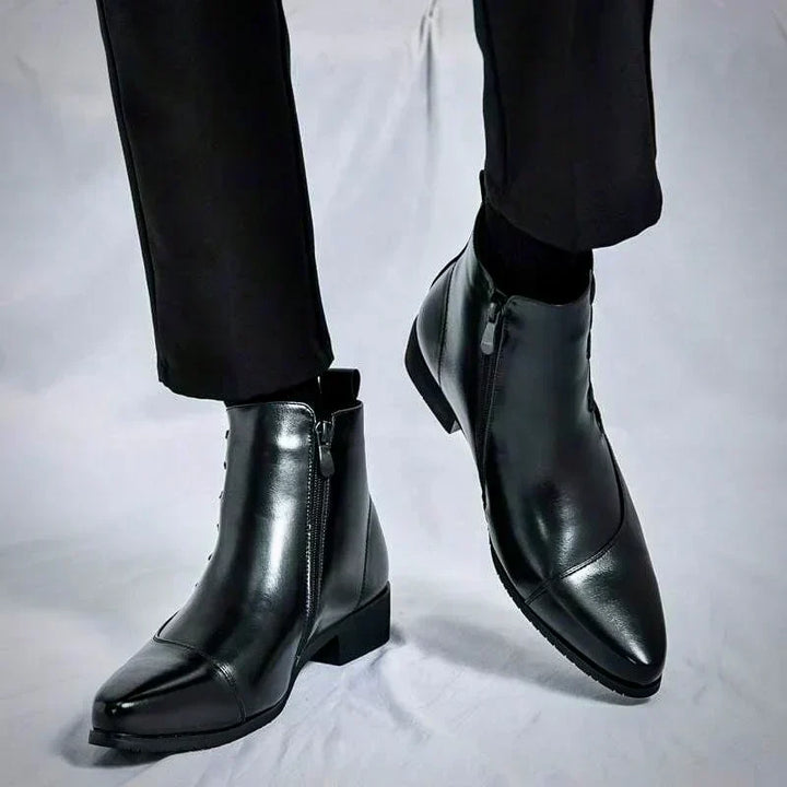 Lourenço - Elegantné Kožené Ankle Boots