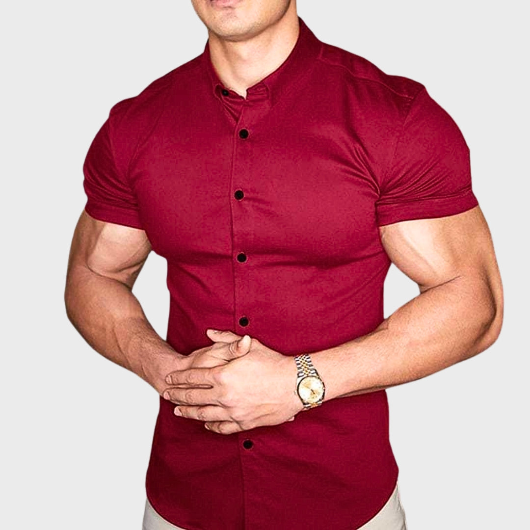 Anne – Slim Fit Krátký Rukáv Košile