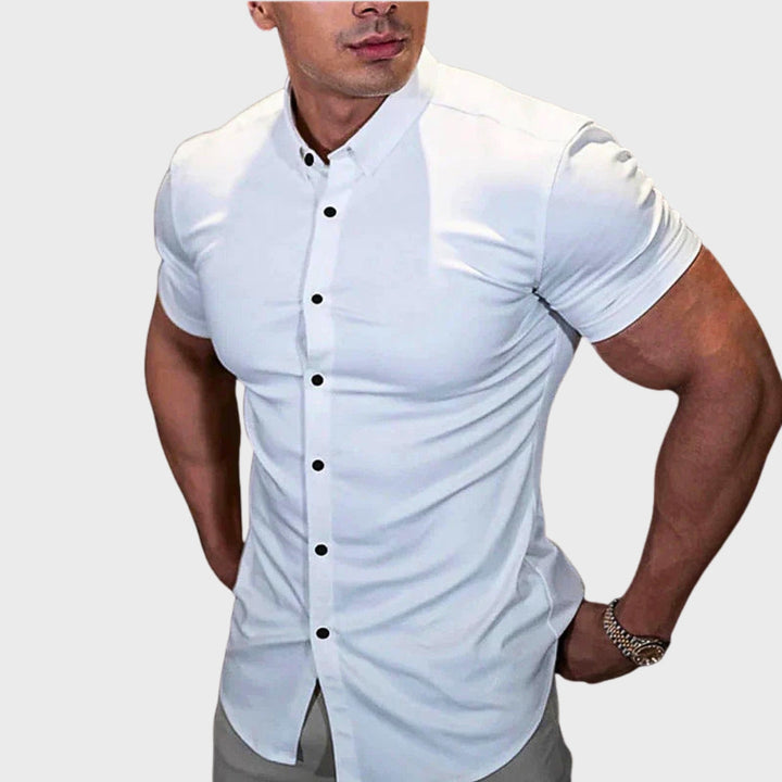 Anne – Slim Fit Krátký Rukáv Košile