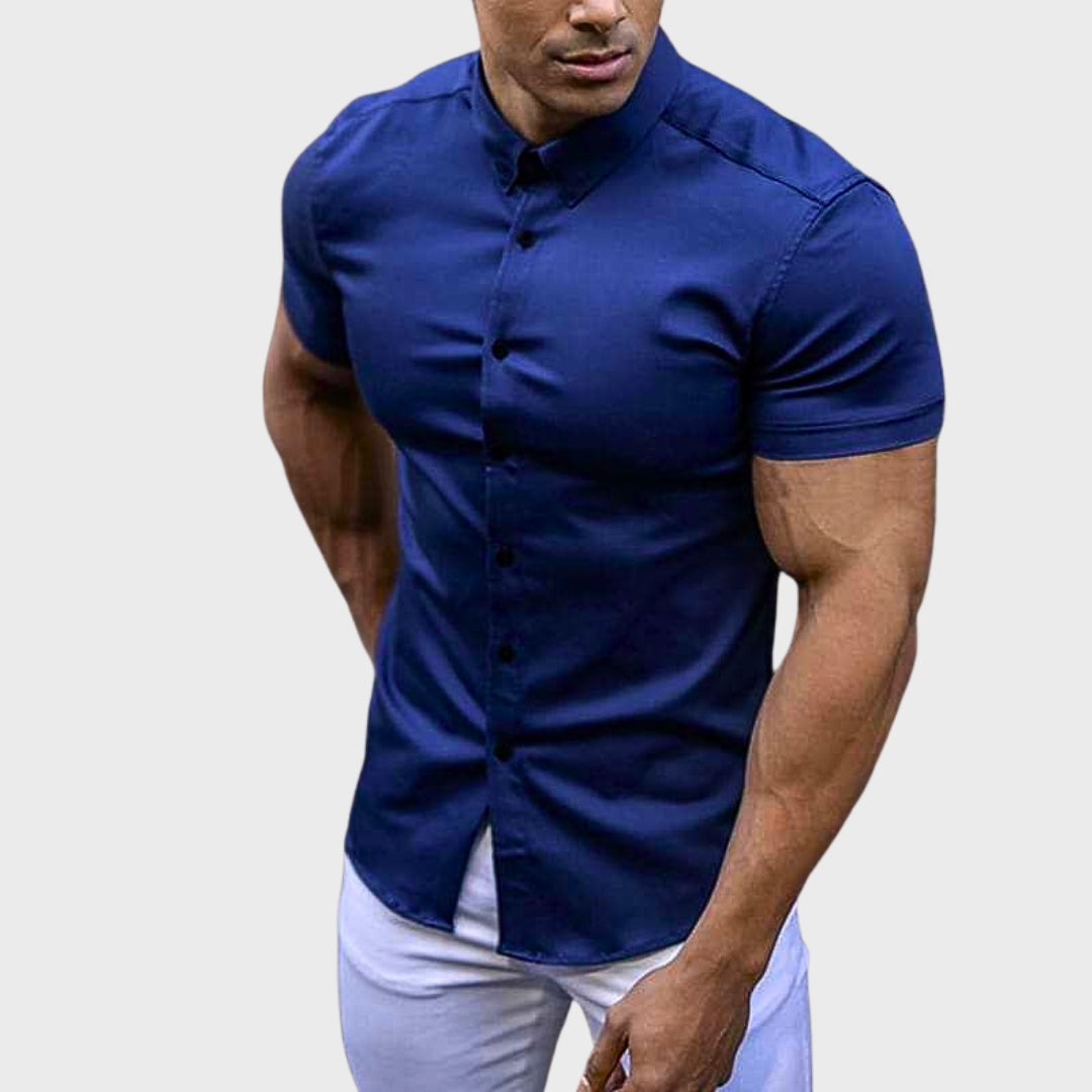 Anne – Slim Fit Krátký Rukáv Košile