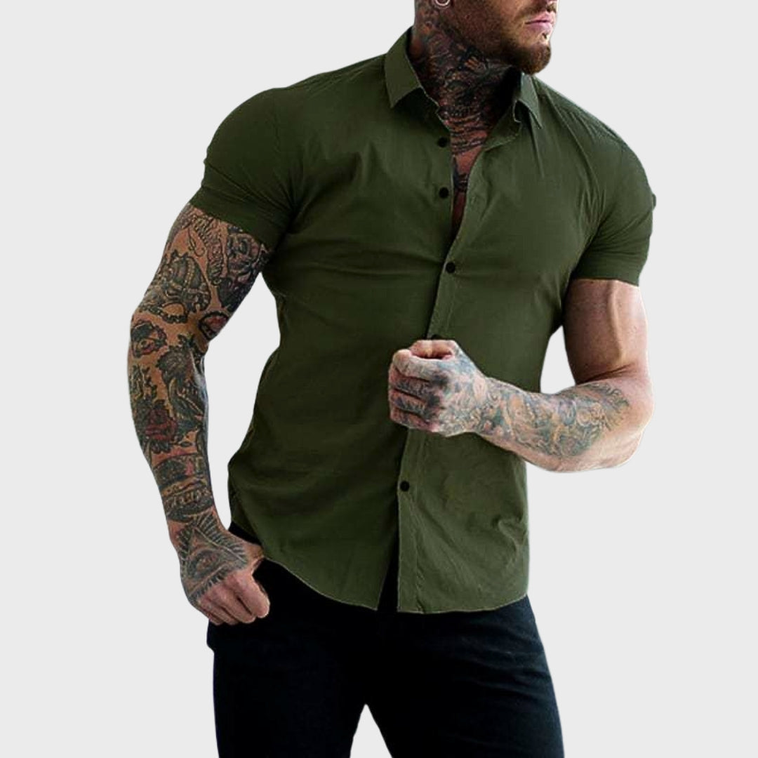 Anne – Slim Fit Krátký Rukáv Košile