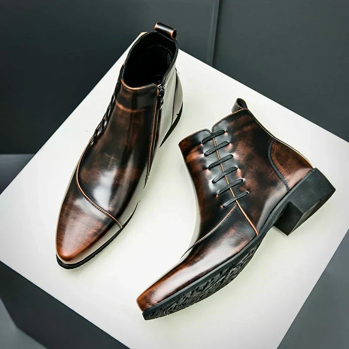 Lourenço - Elegantné Kožené Ankle Boots