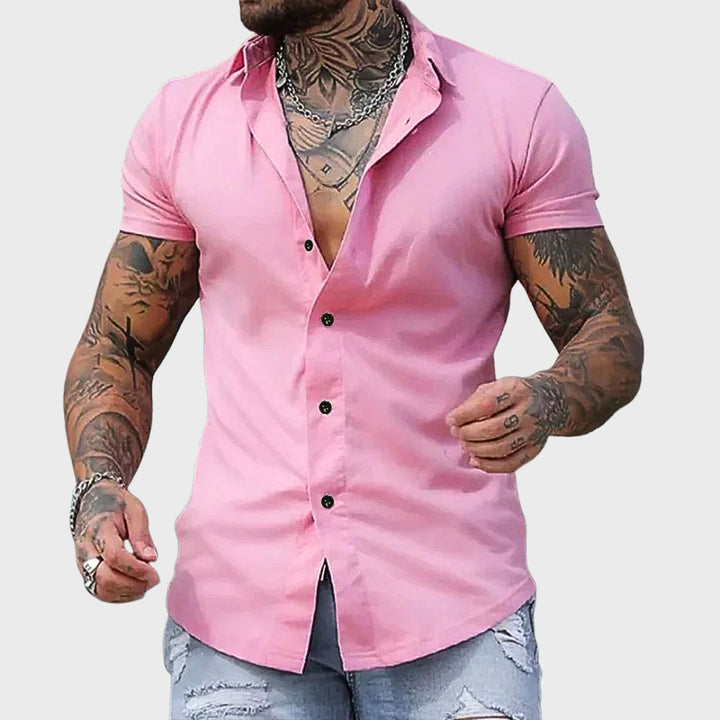 Anne – Slim Fit Krátký Rukáv Košile