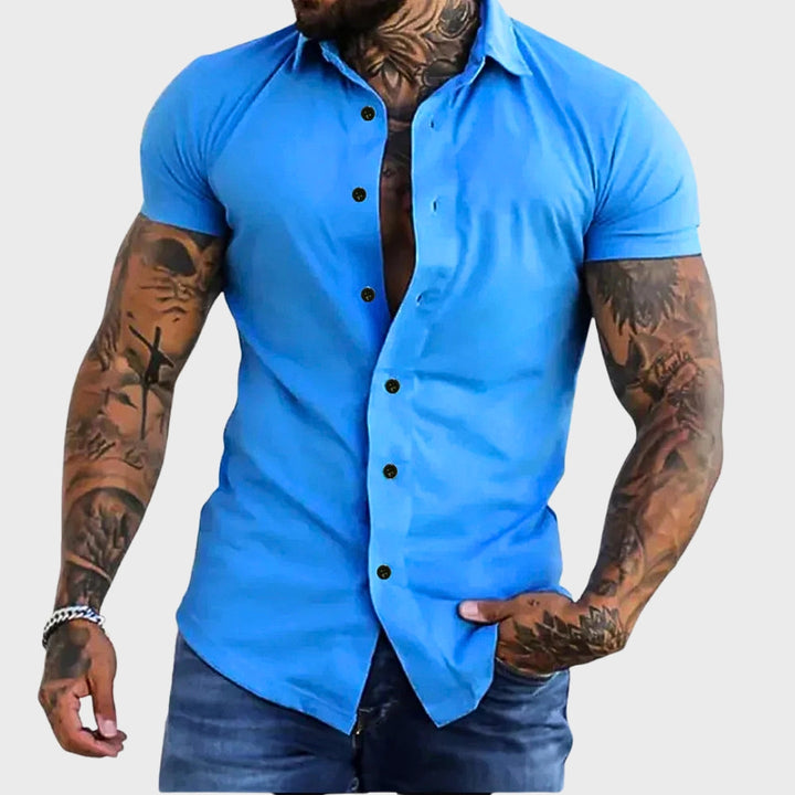 Anne – Slim Fit Krátký Rukáv Košile