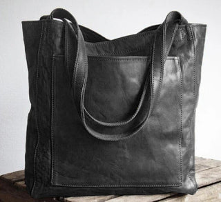Klasická kožená crossbody taška