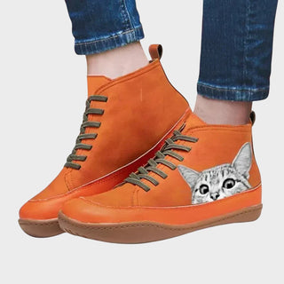 Kitty - Kožené topánky pre fanúšikov mačiek