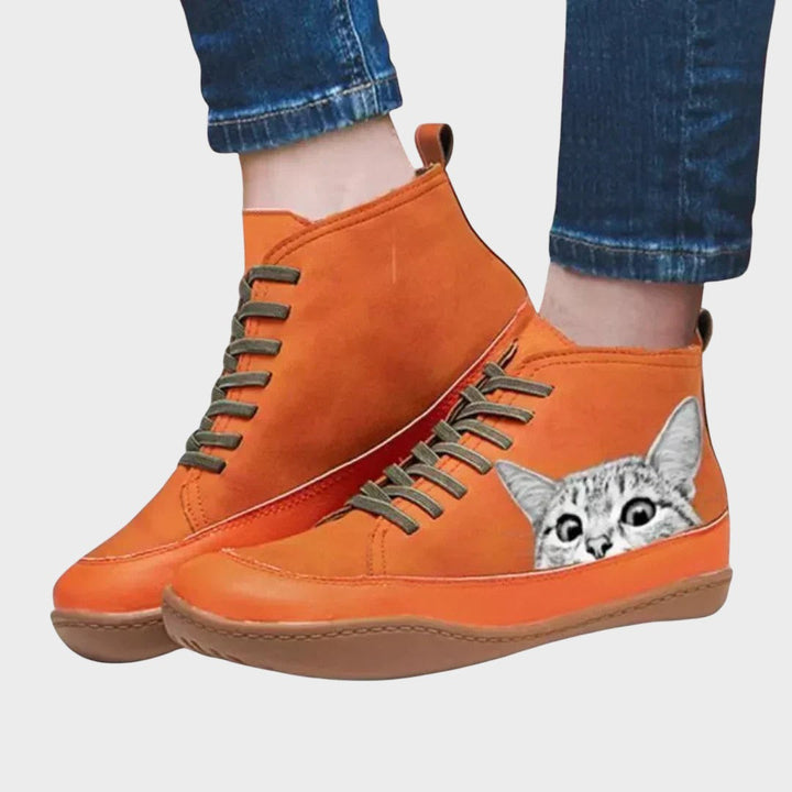 Kitty - Kožené topánky pre fanúšikov mačiek