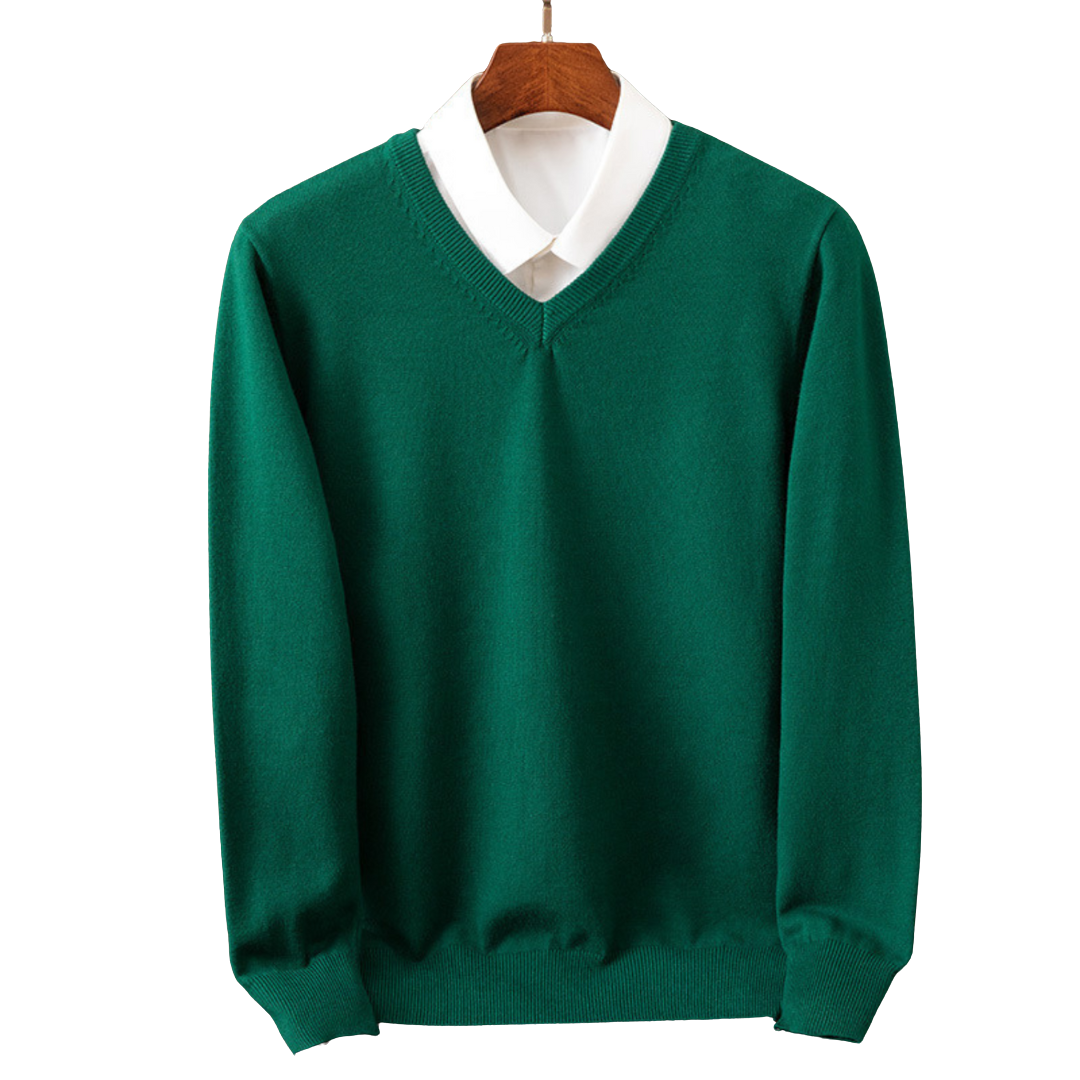 Pánsky V-Neck Pulóver