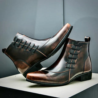 Lourenço - Elegantné Kožené Ankle Boots