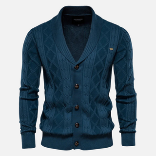 Harriet – Argyle Print Soft Cardigan