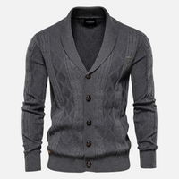 Harriet – Mäkký Cardigan s Argyle Vzorom