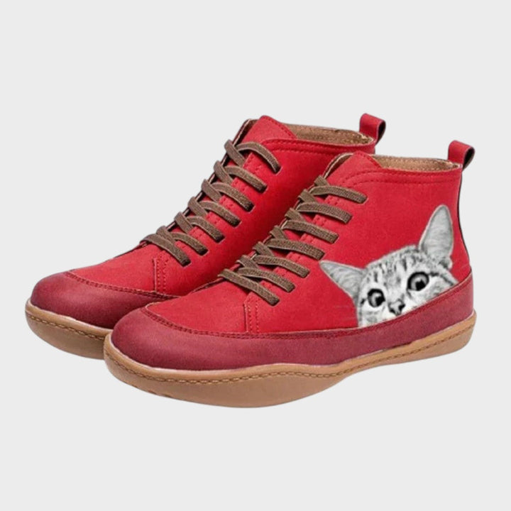 Kitty - Kožené topánky pre fanúšikov mačiek