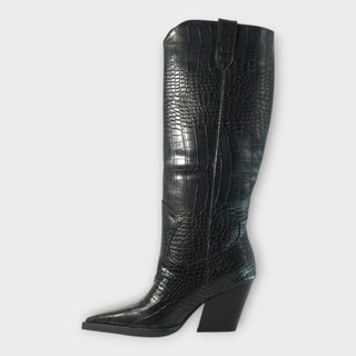 Elegantné lodičky s Croco dizajnom a štýlovým podpätkom