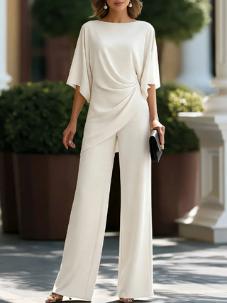 Gabriella | Kompletné Blusa Drappeggiata a Pantaloni Ampi
