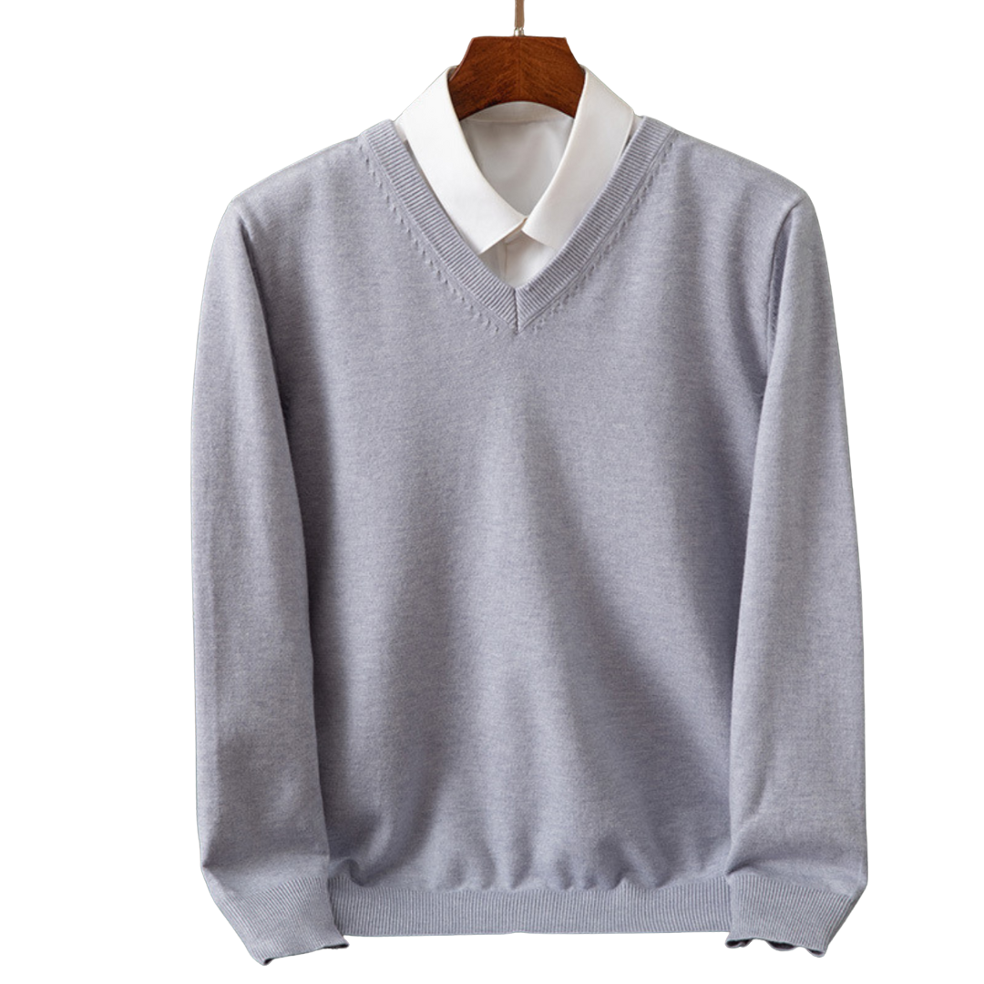 Pánsky V-Neck Pulóver