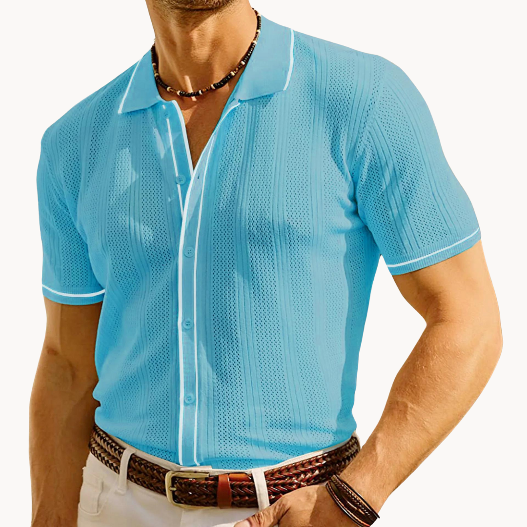 Krátky rukáv Polo tričko - Priedušný materiál