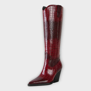 Elegantné lodičky s Croco dizajnom a štýlovým podpätkom
