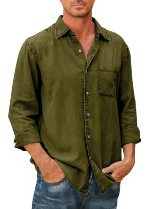 Long Denim Blend Shirt