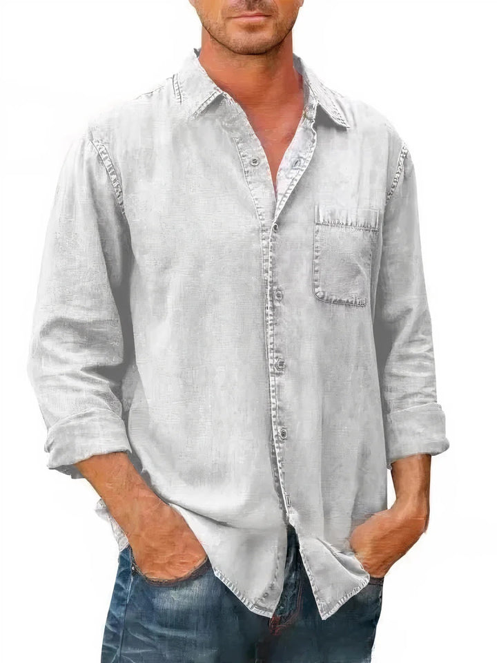 Long Denim Blend Shirt