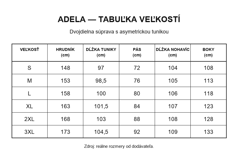 Adela | Dvojdielna súprava s asymetrickou tunikou
