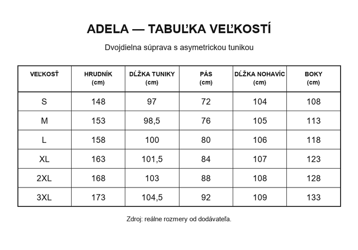 Adela | Dvojdielna súprava s asymetrickou tunikou