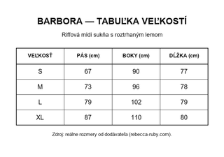 Barbora | Rifľová midi sukňa s roztrhaným lemom