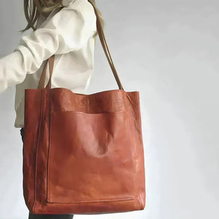 Klasická kožená crossbody taška