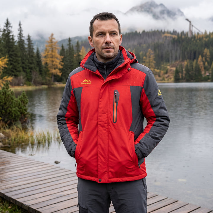 Jakub | Nepremokavá zateplená outdoorová bunda s kapucňou