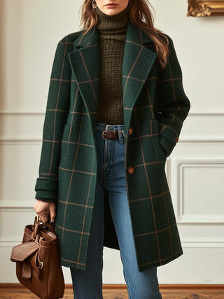 Irish Checkered Pattern Coat