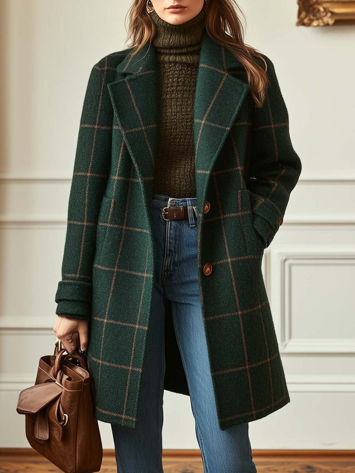 Irish Checkered Pattern Coat