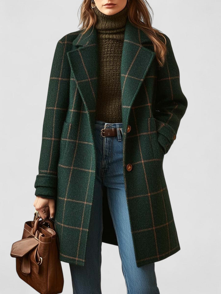 Irish Checkered Pattern Coat
